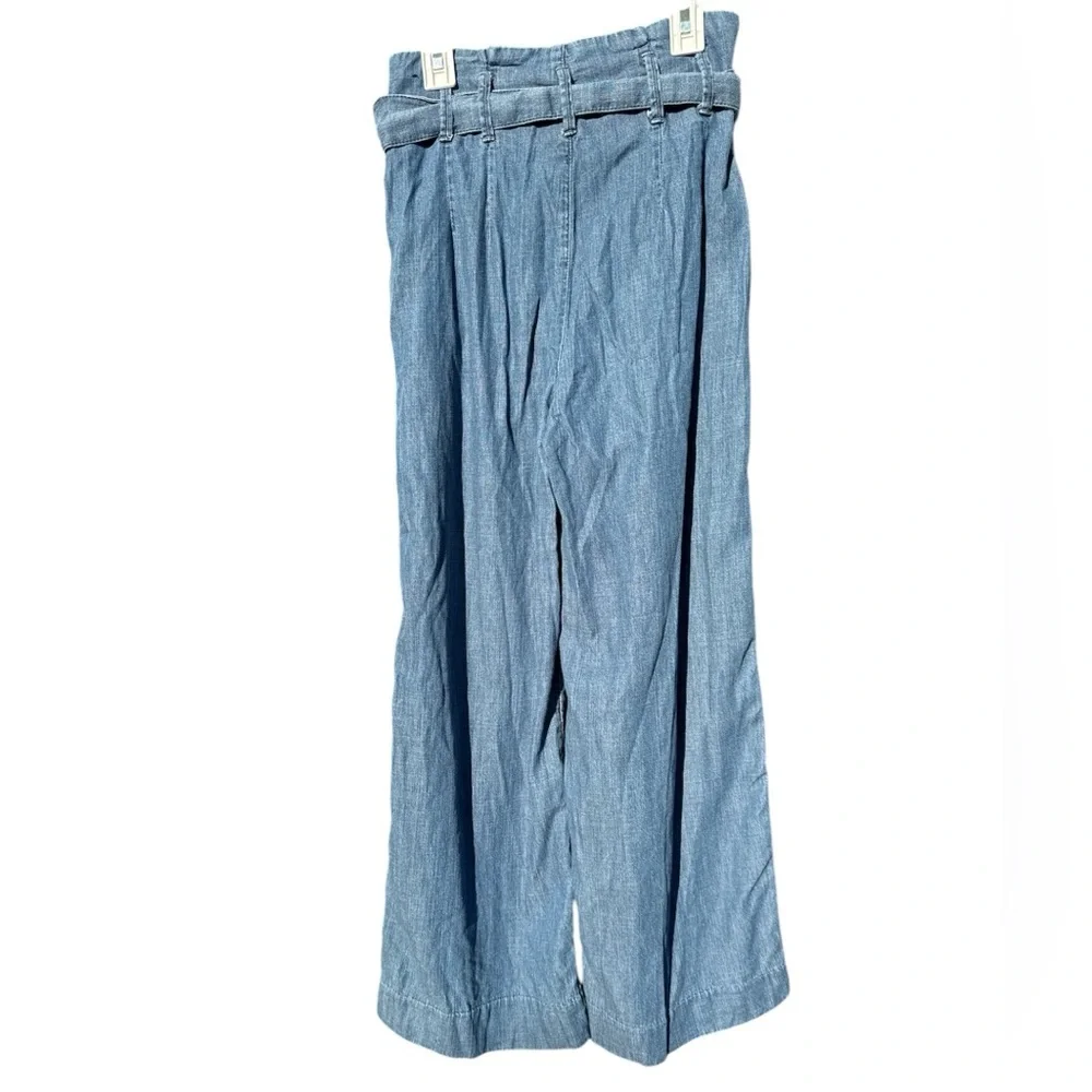 Abercrombie & Fitch Women's‎ Wide-Leg Chambray Pants Size XS – Paperbag Waist